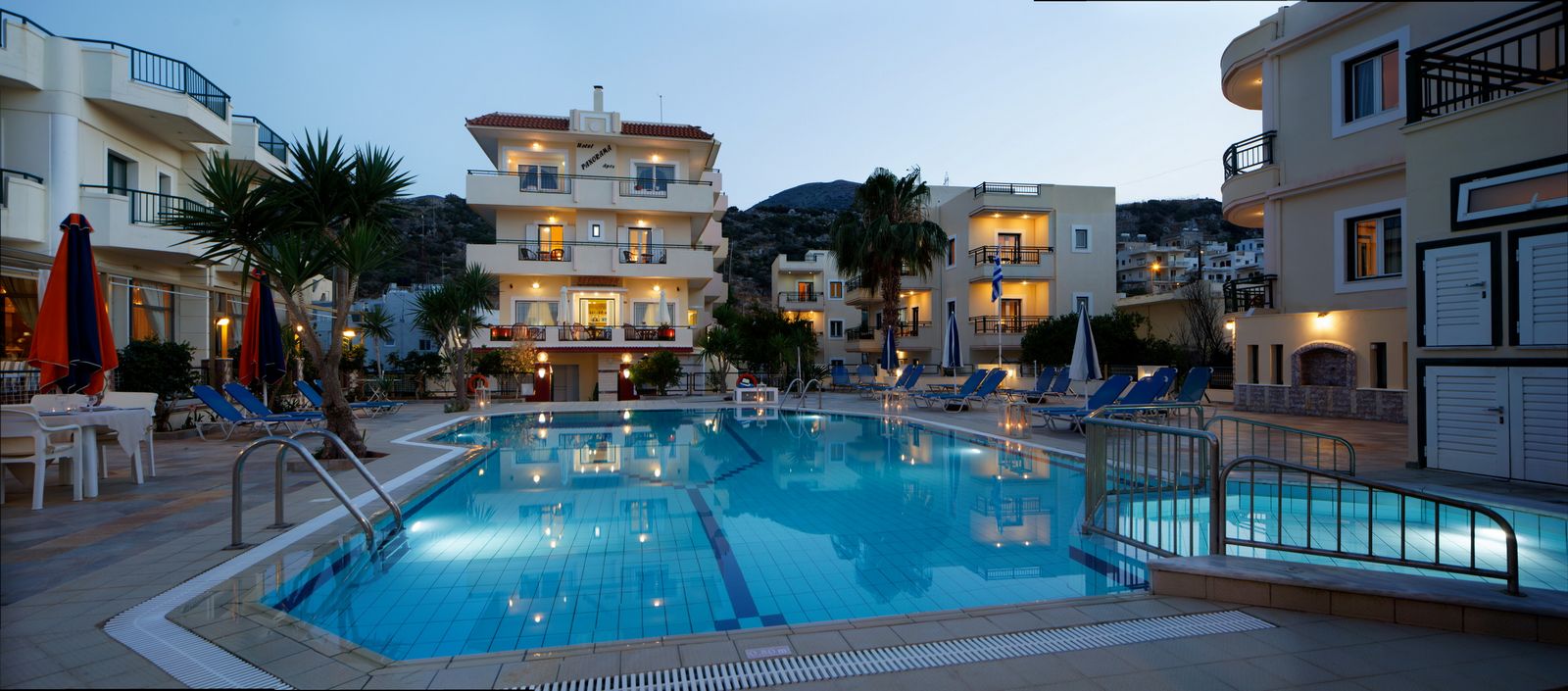 Panorama Hotel and Apartments in the center of Stalis Crete